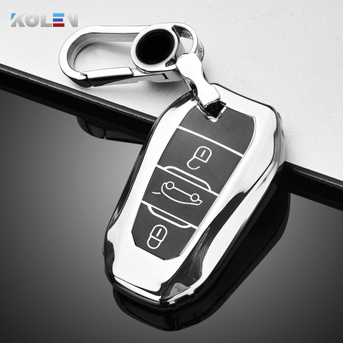 Soft TPU Car Remote Key Case Cover For Peugeot 308 408 508 2008 3008 4008 5008 Citroen C4 C5 C6 C3-XR CACTUS Picasso DS4 DS5 DS6 ► Photo 1/6