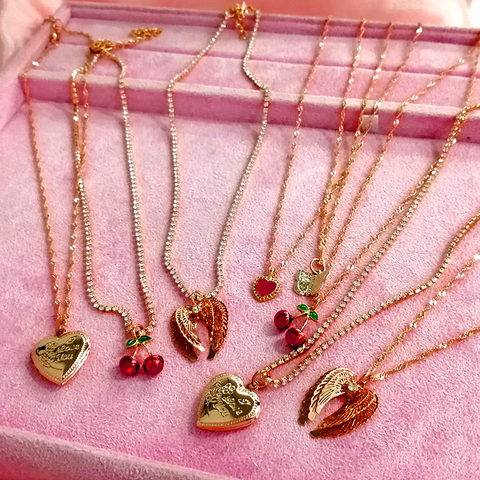 Buy Online Flatfoosie Gold Color Heart Shaped Pendant Necklace For Women Fashion Crystal Clavicle Chain New Design Jewelry Friendship Gift Alitools