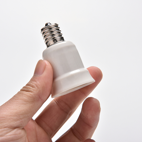 1pcs E17 to E27 LED Halogen CFL Light Bulb Converter Adapter Holder Socket Base ► Photo 1/6