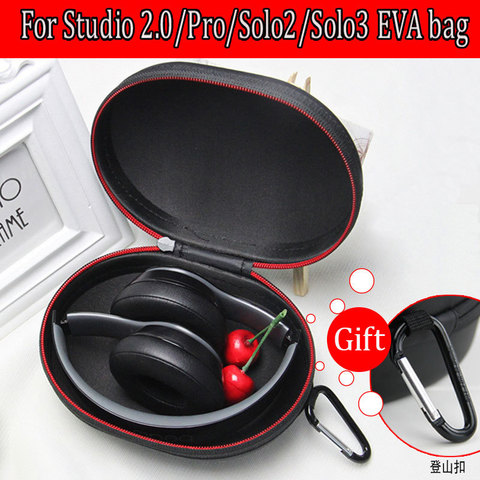 Portable Hard EVA Headphone Case for Beats By Dre Studio 2.0/Pro/Solo2/Solo3 Wireless Headphone Box Shockproof Waterproof bag ► Photo 1/5