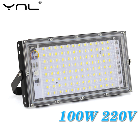 100W LED Flood Light AC 220V 240V Projector Reflector LED Floodlight Spotlight Waterproof Outdoor Street Lamp Light Lighting ► Photo 1/6