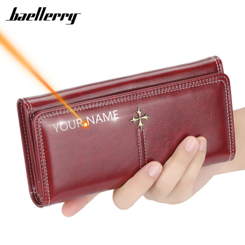 2022 New Long Women Wallets Fashion Card Holder Top Quality Sequined Female Purse PU Leather Zipper Brand Wallet For Women ► Photo 1/6