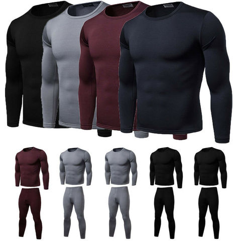 New Men's Tactical Winter Warm Fleece Underwear Thermal Under clothes Sports Outdoor ► Photo 1/6