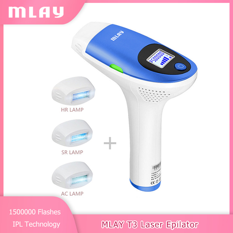 MLAY IPL Laser Epilator Laser Hair Removal Device with 1500000 Shots Home Use Permanent Depilador for Women Laser Hair Removal ► Photo 1/6