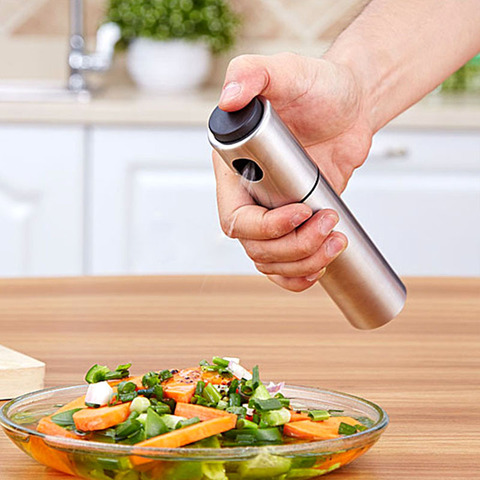 Stainless Steel Oil Sprayer kitchen accessories Olive Pump Spray Bottle Oil Sprayer Pot Cooking Tool Sets kitchen gadgets Tools ► Photo 1/6