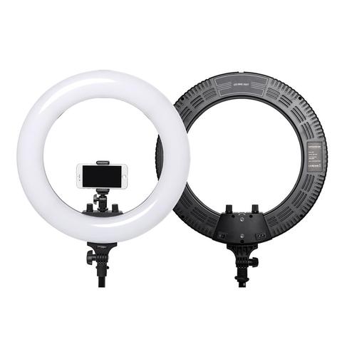 18 Inch Photo Studio lighting 480PCS Bulbs LED Ring Light Bi-color No tripod  Photography Dimmable Ring Lamp for Portrait,Makeup ► Photo 1/1