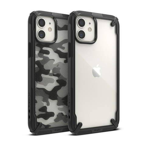 Ringke Fusion X for iPhone 12 Mini Case Heavy Duty Shock Absorption Transparent Hard PC Back Soft TPU Frame Cover ► Photo 1/6