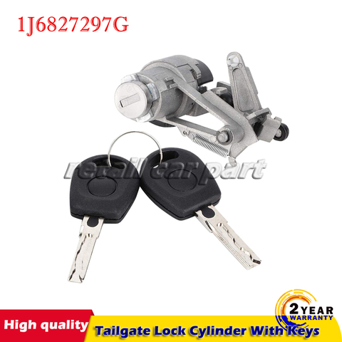 Auto Parts Tailgate Lock Cylinder With Keys for VW Golf 4 Lupo Seat Arosa 1997-2006 1J6827297G ► Photo 1/6