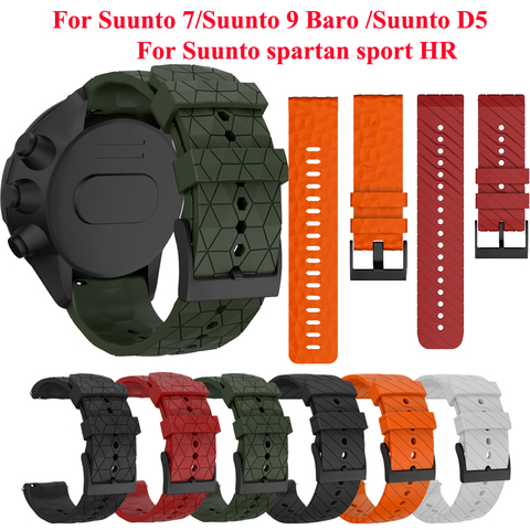 Silicone Strap Replacement WatchBand For suunto 7 D5 Wrist Bracelet for Suunto 9 Spartan Sport Wrist HR Baro Smart Watch Band ► Photo 1/6