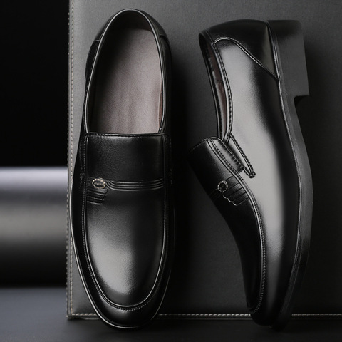 Black Mens Wedding Loafers Men Business Shoes Leather Formal Shoes Men Office Oxford Shoes Zapatos De Vestir Para Hombre 556 ► Photo 1/6