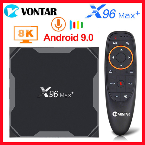 Android 9.0 TV Box Smart TV Box X96 MAX plus Amlogic S905X3 8K Media Player 4K 4GB RAM 32G/64G 2.4G/5G Wifi X96MAX set top box ► Photo 1/6
