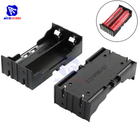 diymore 2x3.7V 18650 Lithium Batteries Storage Box Holder Plastic Battery Pack Case with Pin ► Photo 1/6