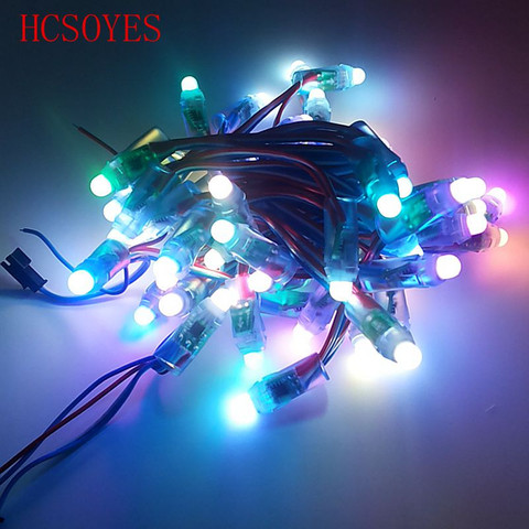 50pcs/lots addeessable 12mm WS2811 Full Color LED Pixel Light Module DC 5V RGB color 2811 IC Digital LED christmas string ► Photo 1/5