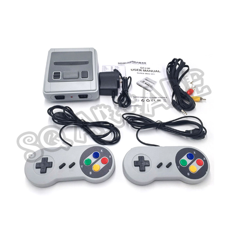 Super Mini SFC Game Consle Built-in 621 in 1 Motherboard with Dual Gamepad AV HDMI output 8Bit TV Game Box Classic SNES ► Photo 1/5