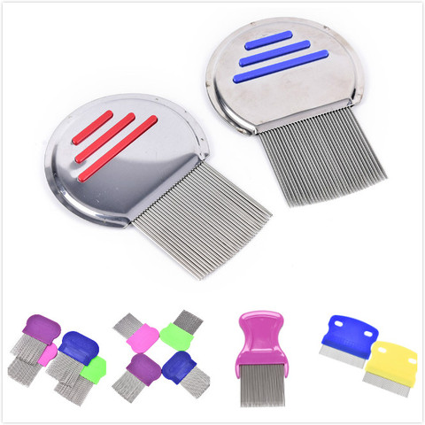 5Styles Stainless Steel Terminator Lice Comb Kids Hair Rid Headlice Super Density Teeth Remove Nits Comb Nit Free ► Photo 1/6