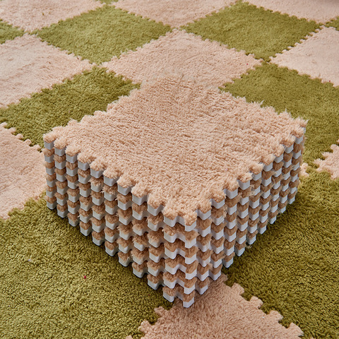 Top Sale 30*30*1cm Carpet Living Room Bedroom Children Kids Soft Carpet Magic Patchwork Jigsaw Splice Heads  Baby Climbing Mat ► Photo 1/6