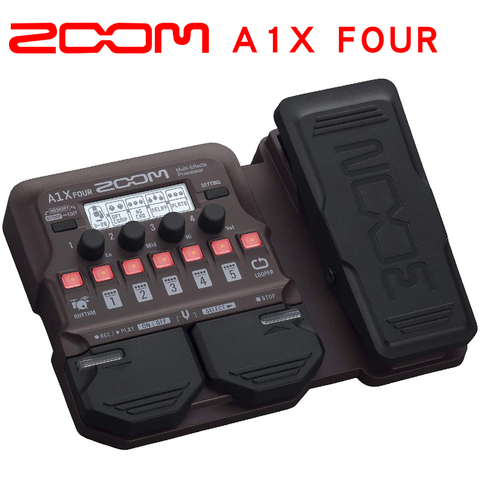 Zoom A1X FOUR Acoustic Instrument Multi-Effects Processor with Expression Pedal, Rhythm Section, For Guitar, Saxophone, Violin ► Photo 1/5