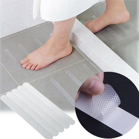 24pcs Anti-Slip Strips Shower Floor Stickers Bath Safety Strips Transparent Non Slip Tape For Bathtubs Stairs ► Photo 1/6