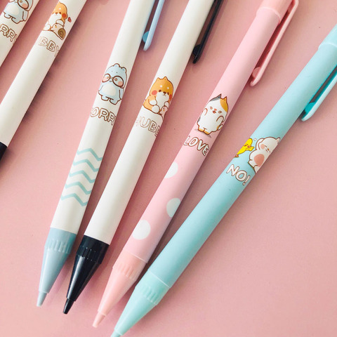 3PCS/lot Cute Animals Puppy Dog Rabbit Press Mechanical Automatic Pencil Writing School Office Supply Student Stationery 0.7mm ► Photo 1/5