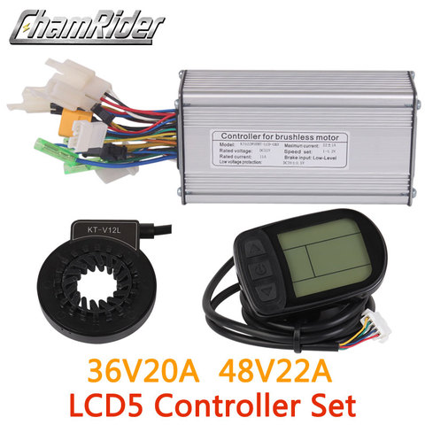 36V 48V 500W Controller LCD LCD5 display Meter PAS Set E-bike Conversion kit Dual Mode Hall Sensor and Hall Sensorless ► Photo 1/6