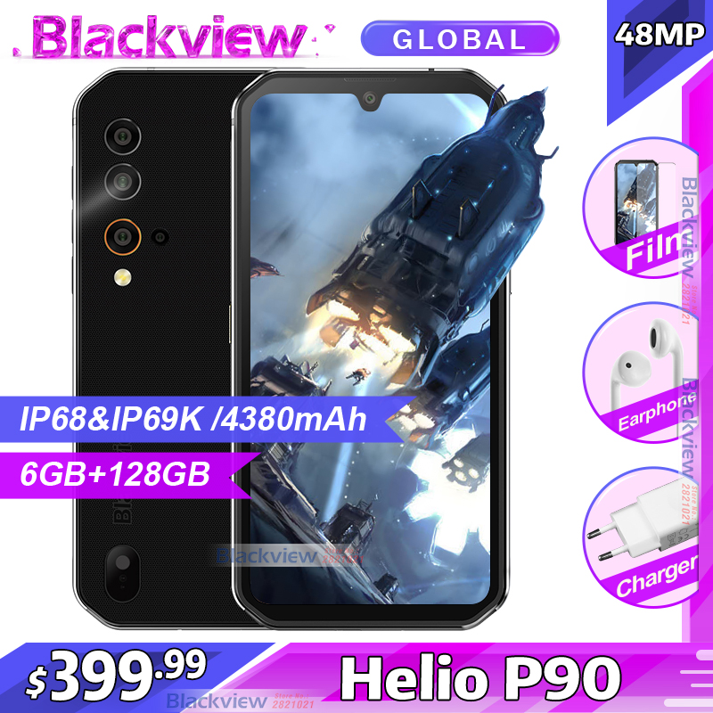 Blackview BV9900E 6GB 128GB Mobile Phone Android 10 Helio P90 Smartphone  48MP 4G