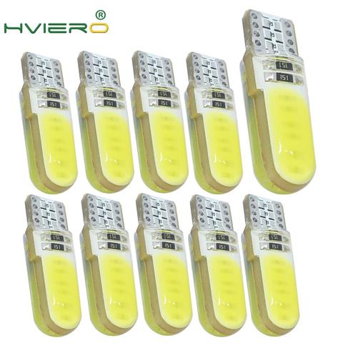 10X 194 2825 WY5W COB Silicagel Waterproof Wedge Light Auto marker light reading dome Lamp Auto parking bulbs DC12V Led COB Bulb ► Photo 1/6