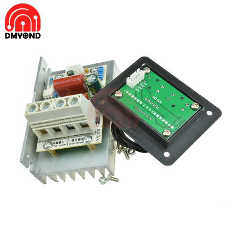 AC 220V 10000W Motor Speed Controller SCR Voltage Regulator Adjustable Dimming Thermostat Electronic Governor Switch Module 80A ► Photo 1/6