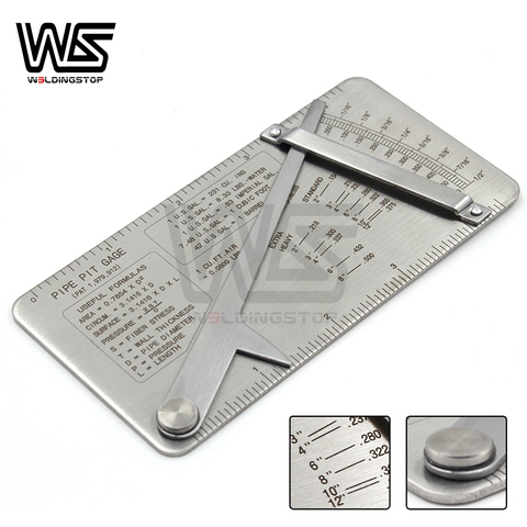 Pipe pit welding gauge gage Test Ulnar Weld Pipeline Concave Inspection ruler measuring tools ► Photo 1/6