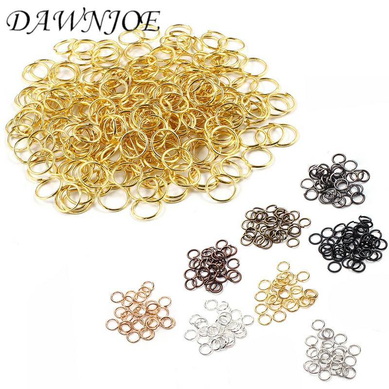 DAWNJOE 4-12mm 8 color Open Jump Ring Connectors Jewelry Accessories Plating  Key Ring for DIY Jewelry Making Gift Findings ► Photo 1/3