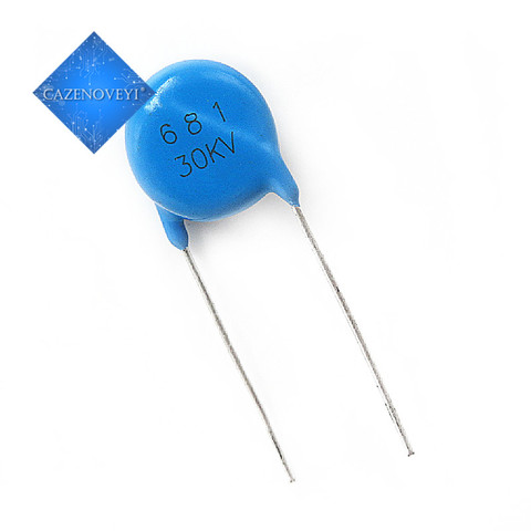 1pcs/lot High voltage ceramic dielectric let ultrahigh pressure ceramic chip capacitor 681 30 kv In Stock ► Photo 1/1