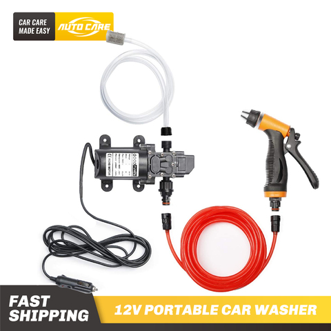 12V Car Washer Gun Pump Self-priming High Pressure Auto Electric Outdoor Portable Washing Machine Cleaning Device For Car Wash ► Photo 1/6