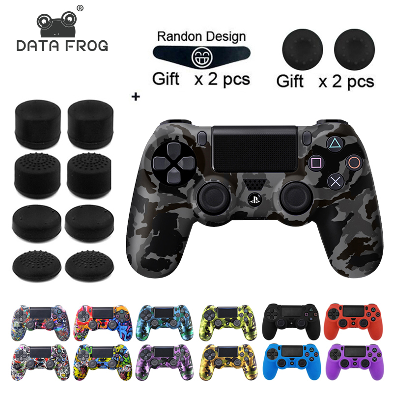 Buy Online Data Frog Soft Flexible Cover Silicone Case Protection Skin For Playstation 4 Ps4 Pro Slim With Led Light Bar Sticker 2pcs Grip Alitools