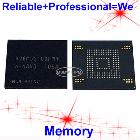 H26M52103FMR BGA153Ball EMMC 16GB Mobilephone Memory New original and Second-hand Soldered Balls Tested OK ► Photo 1/6