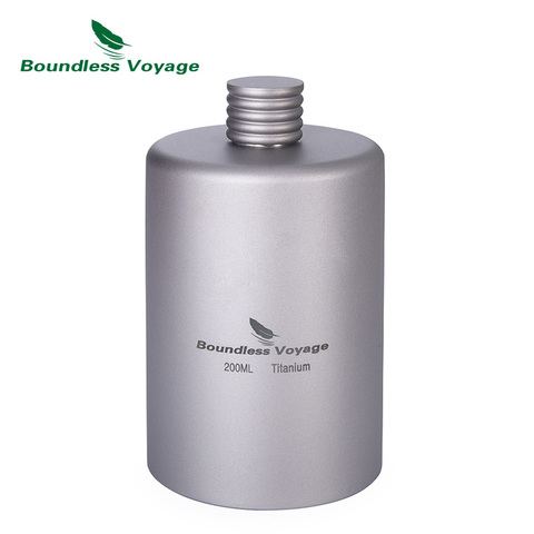 Boundless Voyage Outdoor Titanium Hip Flask Camping Wine Sports Bottle Drink Alcohol Whiskey 7oz/200ml ► Photo 1/6