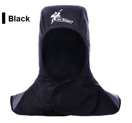 Black FR Cotton Welding Hats Washable Fire Flame Retardant Helmet Comfort Neck Face Protection Hood Welder Cap ► Photo 1/6