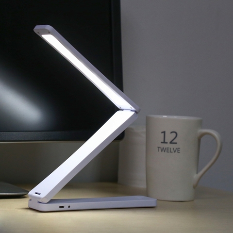 Eye-protection Reading Desk Table Lamp 17 LEDs Folding Adjustable Portable Bright Mini Led Desk Lamp Night Light ► Photo 1/6