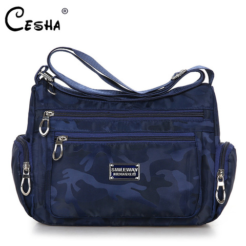 High Quality Waterproof Nylon Women Handbag Multifunctional Female Shoulder Bag Fashion Female Camouflage Messenger Bag ► Photo 1/6