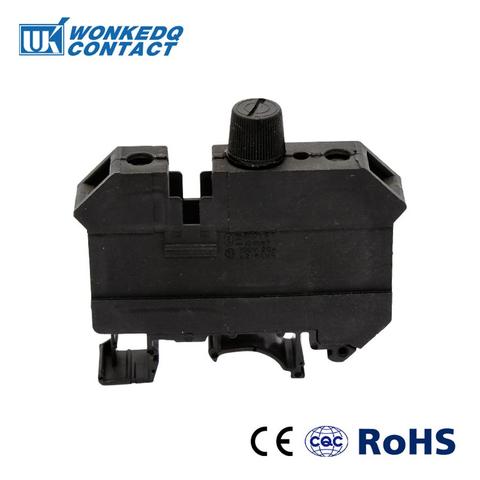 DIN Rail Terminal Blocks 10Pcs UK10-DREHSI Connector Mounted Disconnect Fuse Modular Terminal blocks ► Photo 1/6