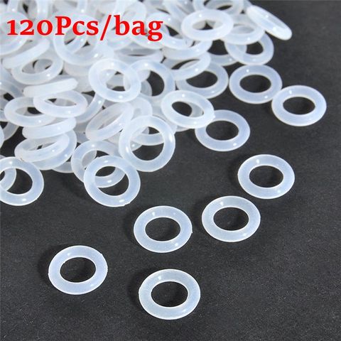 120Pcs/Bag Silicone Rubber O-Ring Switch Dampeners White For Cherry MX Keyboard 