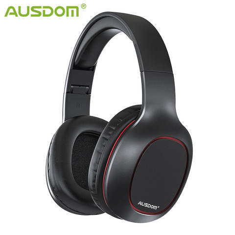 AUSDOM M09 Bluetooth Headphone Over-Ear Wired Wireless Headphones Foldable Bluetooth 5.0 Stereo Headset with Mic Support TF Card ► Photo 1/6