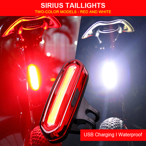 Bike Tail Light Waterproof Riding Rear light Led Usb Rechargeable Mountain Bike headlight Cycling Light Tail-lamp Bicycle Lights ► Photo 1/6