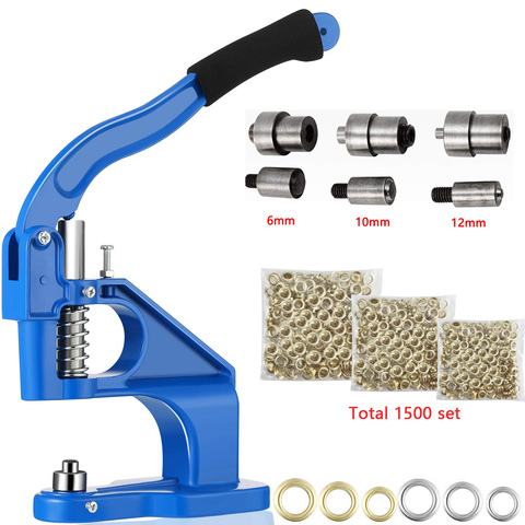 Grommet Eyelet Machine Punch Manual Installation Tool Hand Press Sew Pressing Clamp Machine DIY Manual Snap Eyelet Press Craft ► Photo 1/6