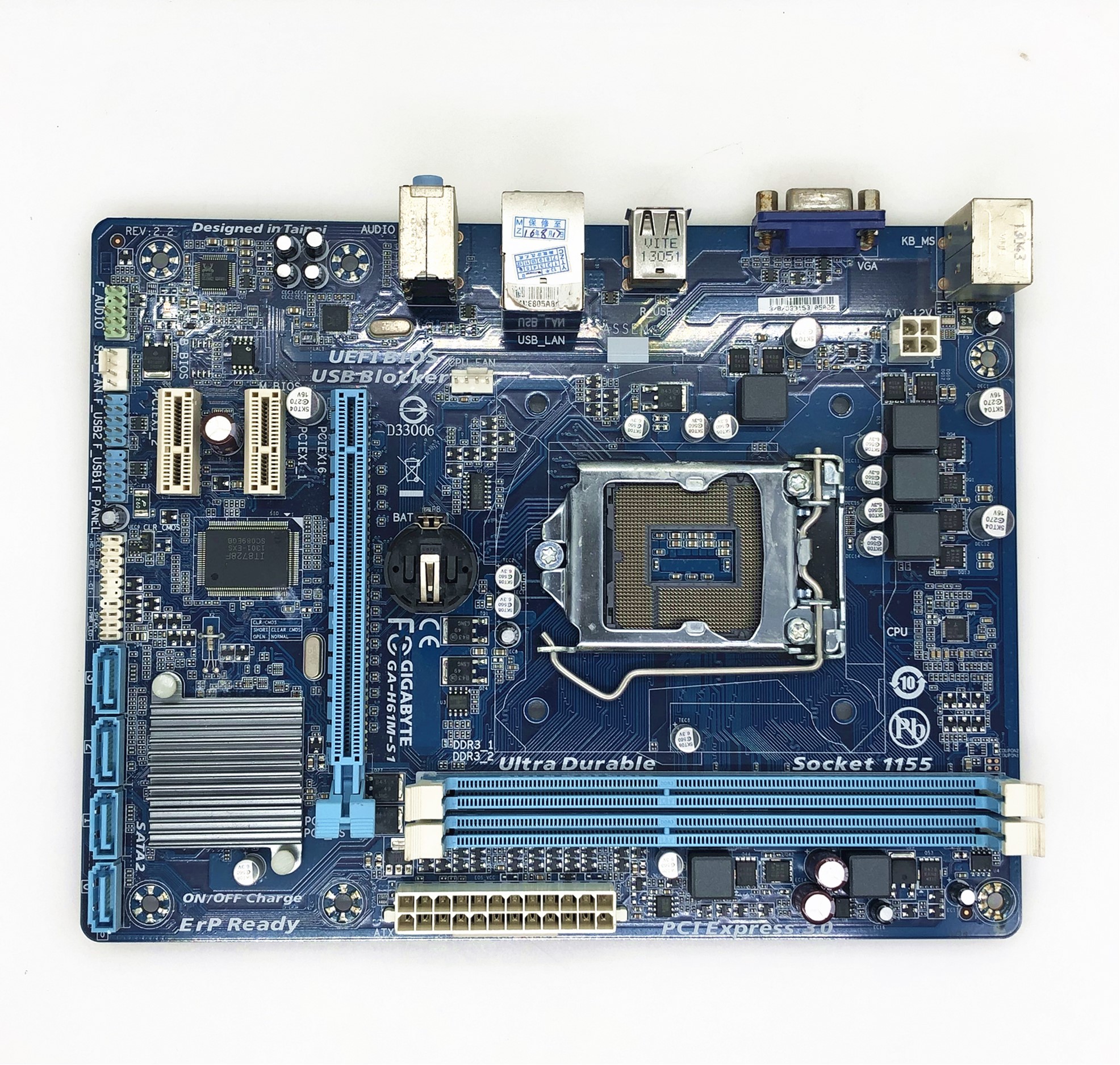 GIGABYTE GAH61MS1 Desktop Motherboard for intel H61 Socket LGA 1155