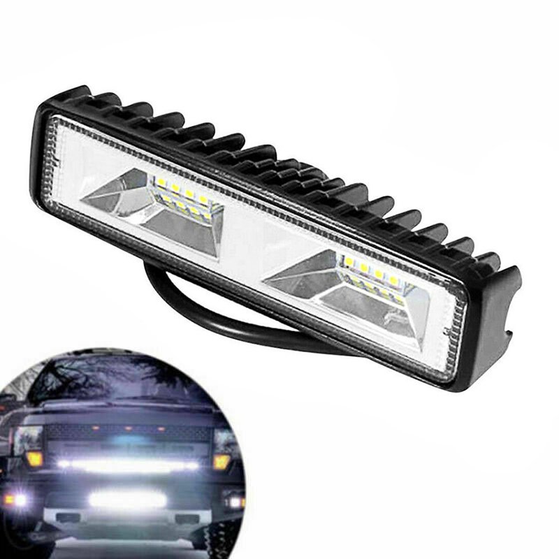 2X 6inch 18W LED Work Light Bar Flood Beam Car SUV Off Road Driving Fog Tractor