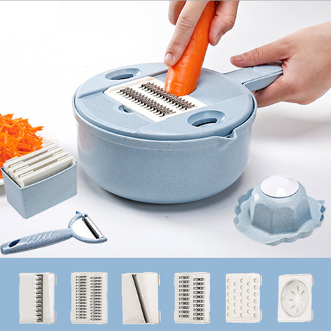 Kitchen Gadgets Vegetable Shredder Fruit Grater Slicer Vegetable Cutter Potato Peeler With Drain Basket Cooking Tools ► Photo 1/6