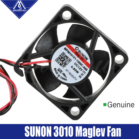 Mellow Sunon 12V Magnetic Suspension Bearing 3010 Fan 30*30*10mm 3010s DC Fan Cooling V6 Extruder 3D Printer Accessories Parts ► Photo 1/6