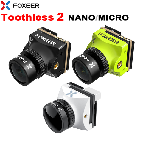 Foxeer Toothless 2 NANO MICRO StarLight FPV Camera CMOS 1200TVL PAL/NTSC 4:3 16:9 1.7/1.8/2.1mm Super HDR RC FPV Racing Drone ► Photo 1/6