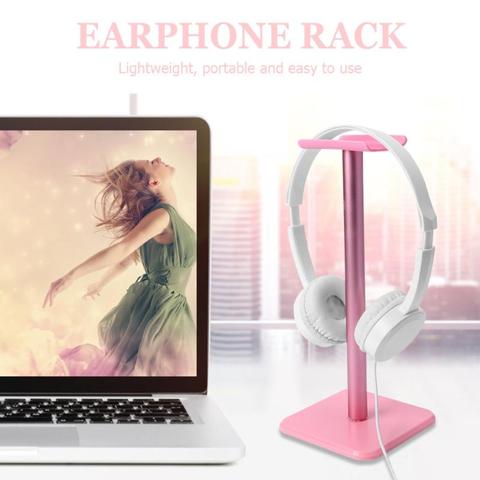 Multi-function Headphone Desktop Stand Simple Display Earphones Holder PC Monitor Wall Hook Desktop Mount Earphones Stand ► Photo 1/6