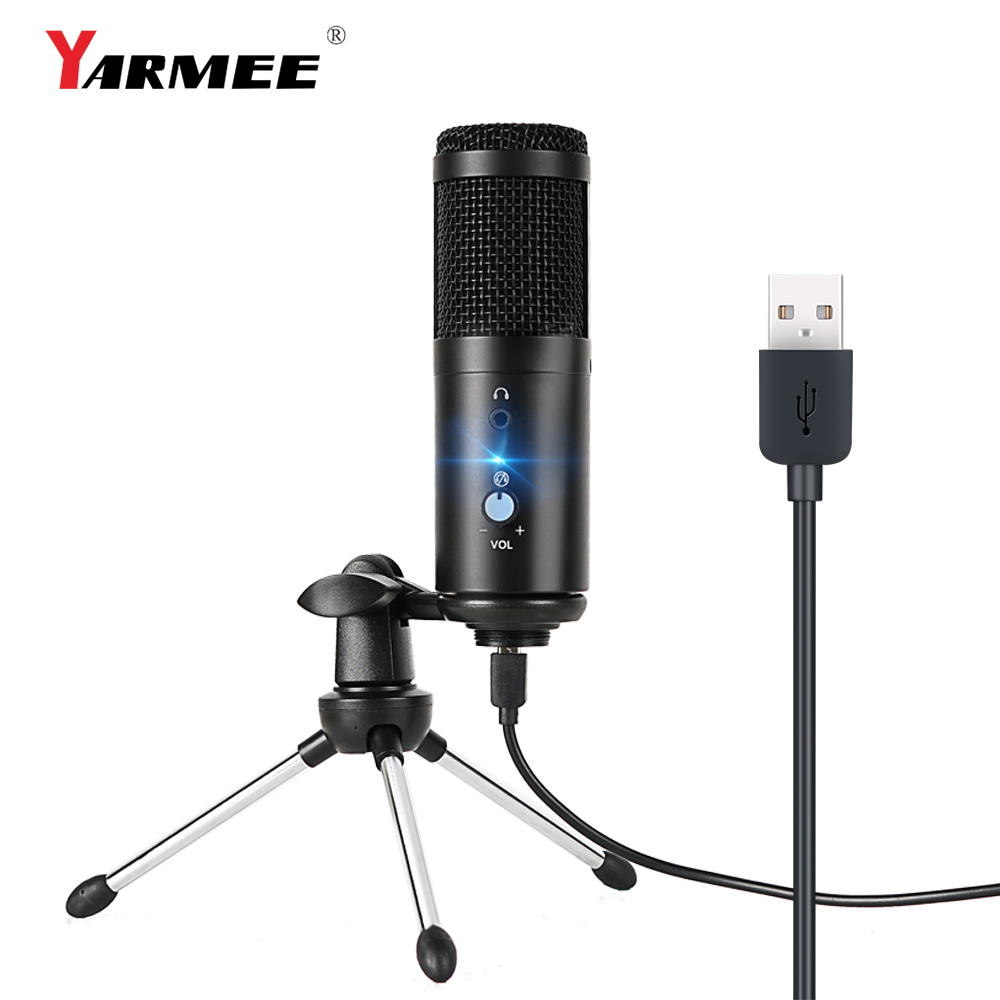 Buy Online Usb Microphone Condenser Computer Microfono Condensador For Pc For Youtube Studio Recording Internet Meeting Singing Yr04 Alitools