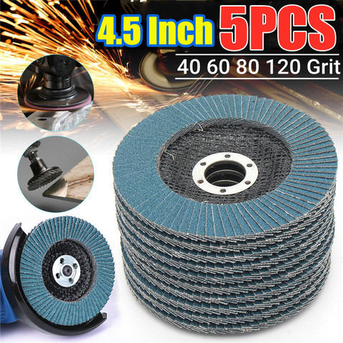 10Pcs Grinding Wheels Flap Discs Sanding Discs 115mm 4.5 Inch 40/60/80/120 Grit Angle Grinder Abrasive Tool Wood Tools ► Photo 1/6